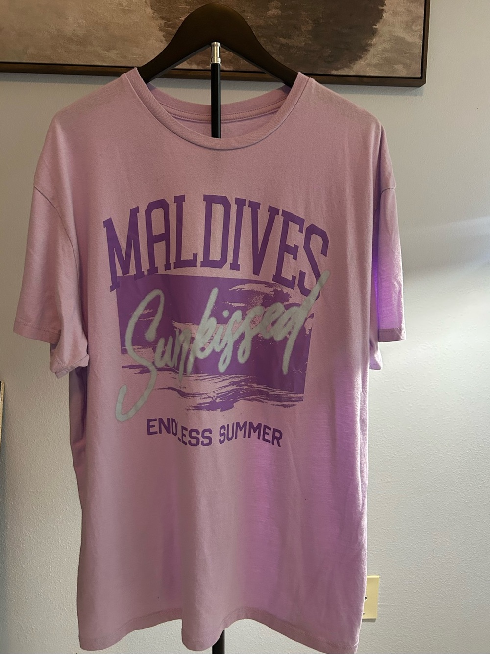 Zoe + Liv Lavender Maldives Graphic Tee - Women’s oversized tee endless summer